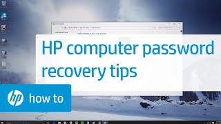 HP Computer Password Recovery and Tips HP How To For You  HP Computers  HP Support [upl. by Linetta455]