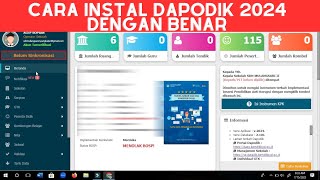 CARA INSTALL DAPODIK 2024 DENGAN BENAR [upl. by Nsaj]