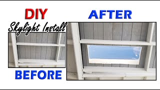 How to Install a Skylight ǁ SunTek Skylights ǁ Patio Roof Skylight [upl. by Aleras619]