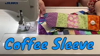 How to sew a reusable coffee sleeve for a take out cup  Easy detailed instructions [upl. by Eserehc]