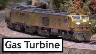 Union Pacific Gas Turbine at The Colorado Model Railroad Museum [upl. by Akeenat]