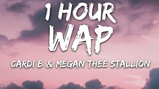 Cardi B  WAP Lyrics feat Megan Thee Stallion 🎵1 Hour [upl. by Areta]