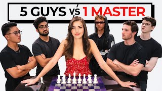 Can 5 Chess Players Beat A Master [upl. by Trembly66]