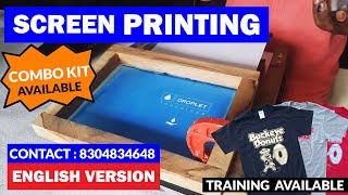 SCREEN PRINTING METHODS  english [upl. by Berkley]