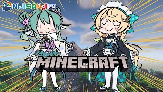 【MINECRAFT with FINANA】mine and grind【NIJISANJI EN  Pomu Rainpuff】 [upl. by Eirelam]