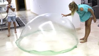 MAKING GIANT SLIME BUBBLES [upl. by Abla]