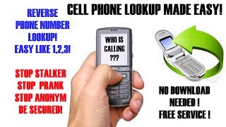 PHONE NUMBER LOOKUP made easy How to do a reverse cell phone lookup in 2 minutes [upl. by Hannala]