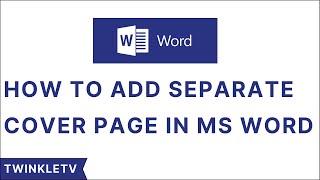 How to Design a Cover Page in MS Word  Business Proposal  DIY [upl. by Ylyl]