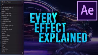 Every Effect Explained in Adobe AFTER EFFECTS CC  Episode 1 Intro amp Presets [upl. by Youngman747]