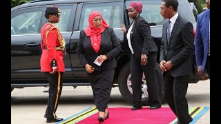 LIVE President Samia Suluhu meets President Uhuru Kenyatta at State House Nairobi [upl. by Anirt]