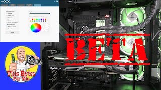 AMD Radeon RX 6800  How to control RGB lighting on the Sapphire NITRO AMD Radeon RX 6800 XT Gaming [upl. by Constantia]