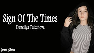 Daneliya Tuleshova  Sign Of The Times LyricsAGT 2020 [upl. by Power447]