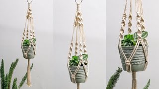 Macrame Plant Hanger Tutorial  Spiral Knot  Macrame Decoration [upl. by Flosser]