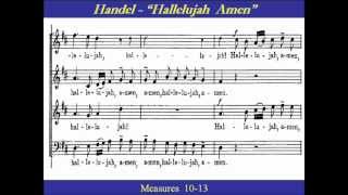 Handel Hallelujah Amen Bass Score [upl. by Ilrac]