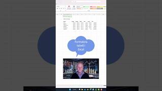 Formatera tabell i Excel [upl. by Aratahs]
