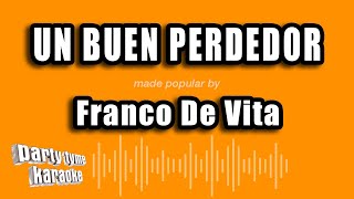 Franco De Vita  Un Buen Perdedor Versión Karaoke [upl. by Hulen]