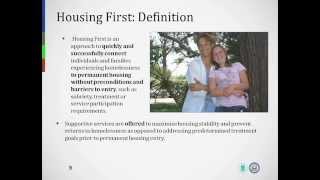 HUD and USICH Webinar Core Principles of Housing First and Rapid ReHousing  72214 [upl. by Aiotal]