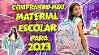 COMPRANDO MEU MATERIAL ESCOLAR 2023  Dudinha Show [upl. by Haldan]