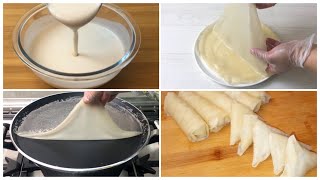 Ramadan Special Recipe  Easy Samosa amp Roll Patti with Liquid Dough In Pan No kneading amp rolling 🙂 [upl. by Leciram]