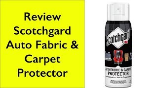 Review Scotchgard Auto Fabric amp Carpet Protector 1 Can 10Ounce [upl. by Sturges]