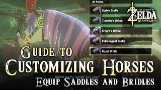 Guide Equip Saddles and Bridles on Horses The Legend of Zelda Breath of the Wild [upl. by Hinkel]