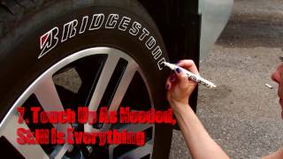 How to Paint Tire Letters  Tire Penz Instructions  How to Apply  Tire Lettering Paint [upl. by Boor424]