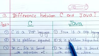 Difference between C and Java  C vs Java  Learn Coding [upl. by Eislek399]