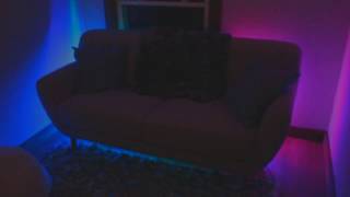 WS2812b LED strip under couch [upl. by Allisurd884]