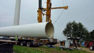 Montage dune éolienne Juvent à MontCrosin partie 12 [upl. by Annuaerb]