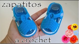 Huarachitos a crochet para bebé  luissita torres [upl. by Wilson]