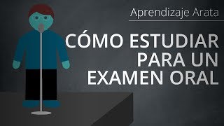 Cómo estudiar para un examen oral  Aprendizaje Arata 15 [upl. by Barton]