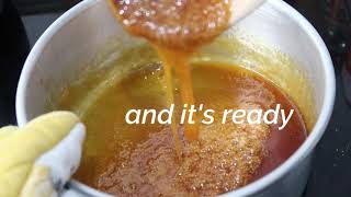 How To Caramelize Sugar  Flan Caramel Sauce Recipe [upl. by Cotsen725]