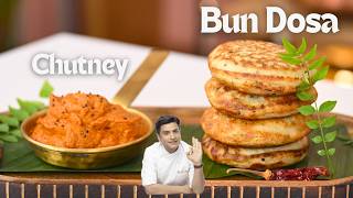 Instant Bun Dosa  Onion Tomato Chutney  Quick Snacks Recipe  Kunal Kapur Recipes  Lunch Dinner [upl. by Sailesh197]