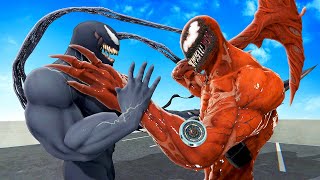 Becoming VENOM and Fighting Carnage  Bonelab VR Mods [upl. by Holbrooke526]