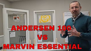 Andersen 100 Fibrex Window vs Marvin Essential Fiberglass Window Side By Side [upl. by Debera]