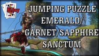 EmeraldGarnetSapphire Sanctum Jumping Puzzle in Guild Wars 2 [upl. by Twum]