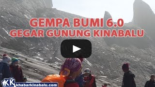 Earthquake  Gempa Bumi Gunung Kinabalu Sabah 5 Jun 2015 [upl. by Hannis]