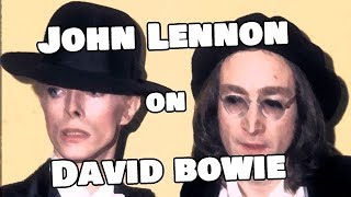 John Lennon On David Bowie [upl. by Ettevroc]