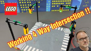 Working Lego 4 Way Intersection [upl. by Galvin]