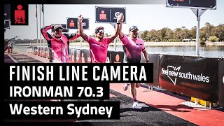 2023 IRONMAN 703 Western Sydney  Finish Line Camera [upl. by Colette]