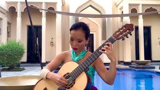 Recuerdos de la Alhambra  FTarrega played by Thu Le classical guitar [upl. by Oine]