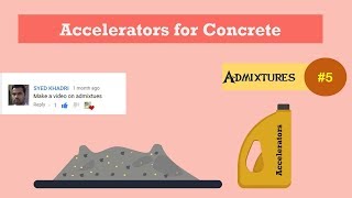 Accelerators for Concrete  Admixtures 5 [upl. by Arik]