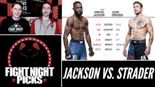 UFC Fight Night Montel Jackson vs Jesse Strader Prediction [upl. by Aihtniroc]