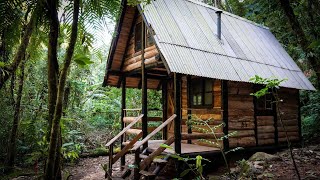 TIMELAPSE Construção de uma cabana rústica na selva [upl. by Broeker]