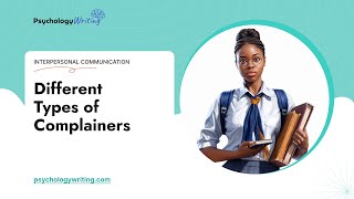 Different Types of Complainers  Essay Example [upl. by Etnemelc2]