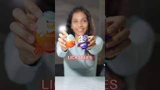 KINDERJOY VS LICKABLES 🍫 [upl. by Calmas640]