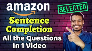 Amazon Assessment Test   Sentence Completion   Questions amp Answers [upl. by Feld]