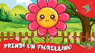 PRENDI UN FIORELLINO  Canzone per bambini Karaoke con testo [upl. by Sanoj469]