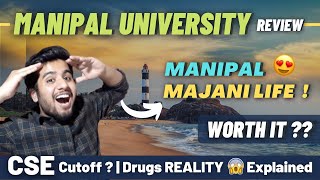 Manipal University Review 🔥 Reality Explained 🤨  MET Cutoff 2021  Placements  Campus Tour  Fee [upl. by Yruam]