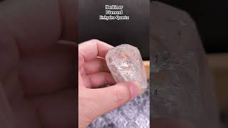 Herkimer Diamond Enhydro Quartz  3 水膽閃靈鑽。 [upl. by Nosittam]